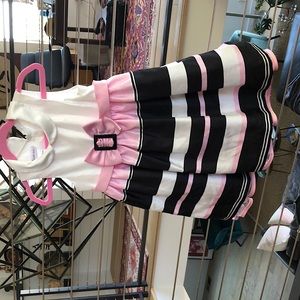 Bonnie Jean 4t Dress as new hardly worn maybe twice petticoat trimmed in pink
